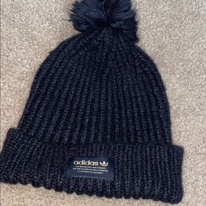 New Ladies Adidas beanie hat cap Pom Pom